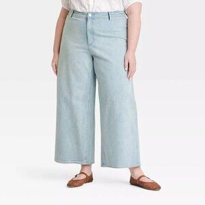 Universal Thread High-Rise Sailor Wide Leg Ankle Jeans - Size 17R